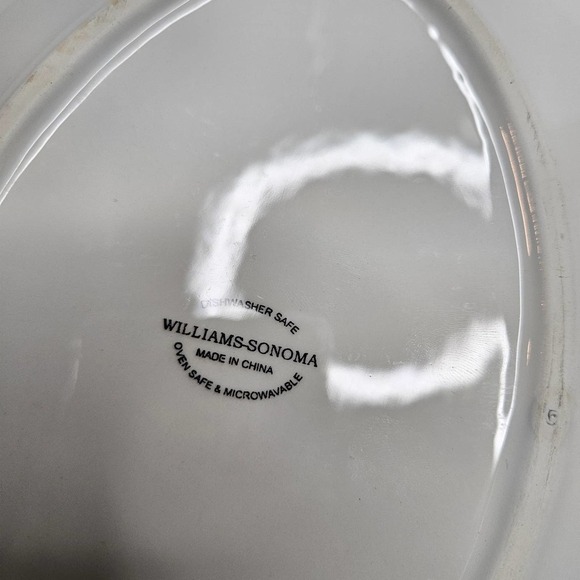 Williams-Sonoma 4pc Egg Plate‎ Platter Pastel Glaze 9" Easter Bunny Set #1 - Picture 3 of 9